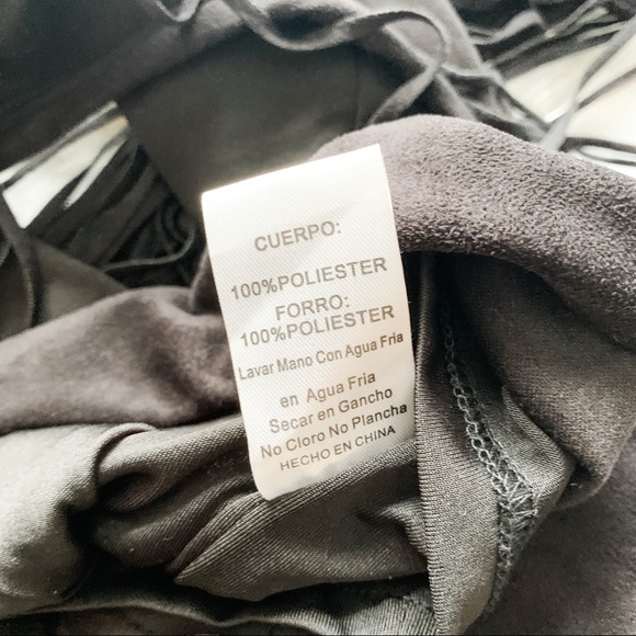 Black Angl Fringe Dress, M - Picture 8 of 8